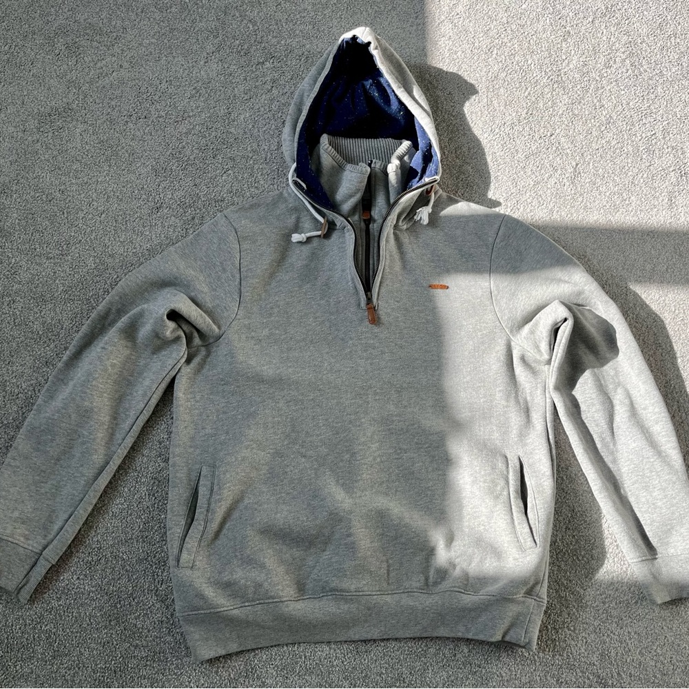 Liverpool Football Club Grey Zip Up Sweater with Hood
